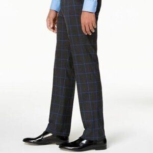NEW Sean John Slim-Fit Windowpane Dress Slacks SZ 30x32